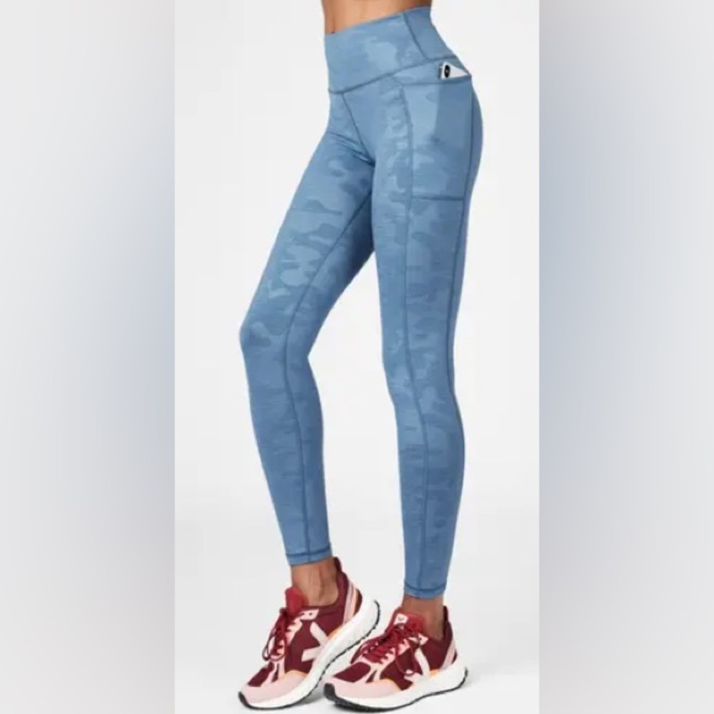 Sweaty Betty sculpt leggings blue camo​​
